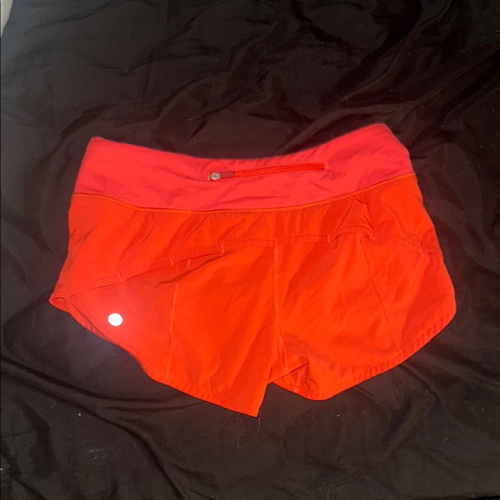 Women's Red Lululemon Shorts
